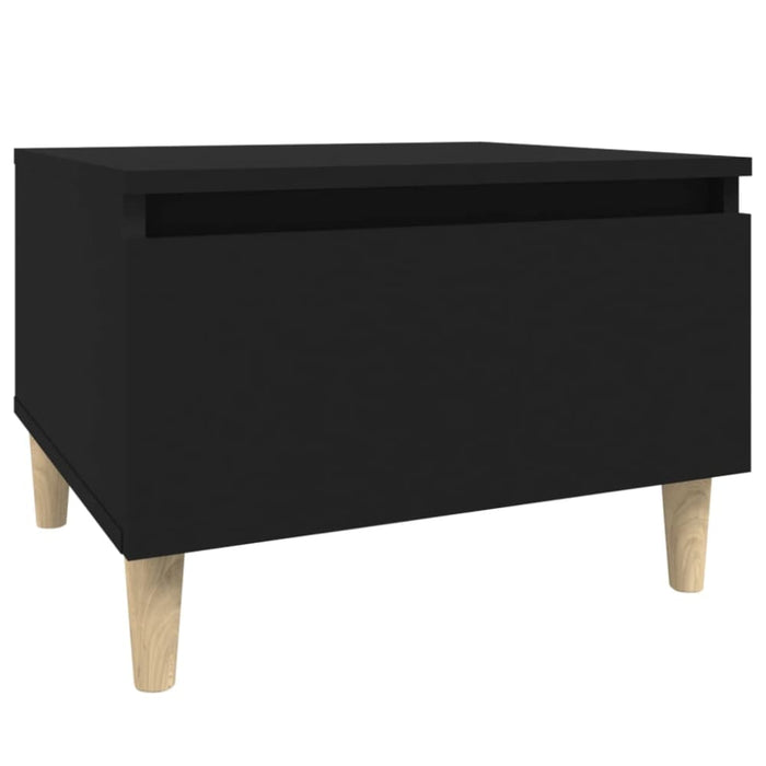 Side Tables 2 Pcs Black 50x46x35 Cm Engineered Wood Nokpbt
