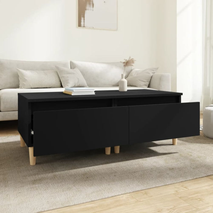 Side Tables 2 Pcs Black 50x46x35 Cm Engineered Wood Nokpbt