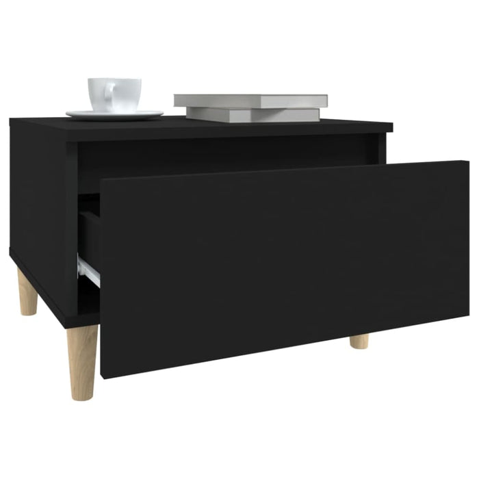 Side Tables 2 Pcs Black 50x46x35 Cm Engineered Wood Nokpbt