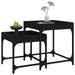 Side Tables 2 Pcs Black Engineered Wood Nxtxnx