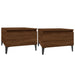 Side Tables 2 Pcs Brown Oak 50x46x35 Cm Engineered Wood