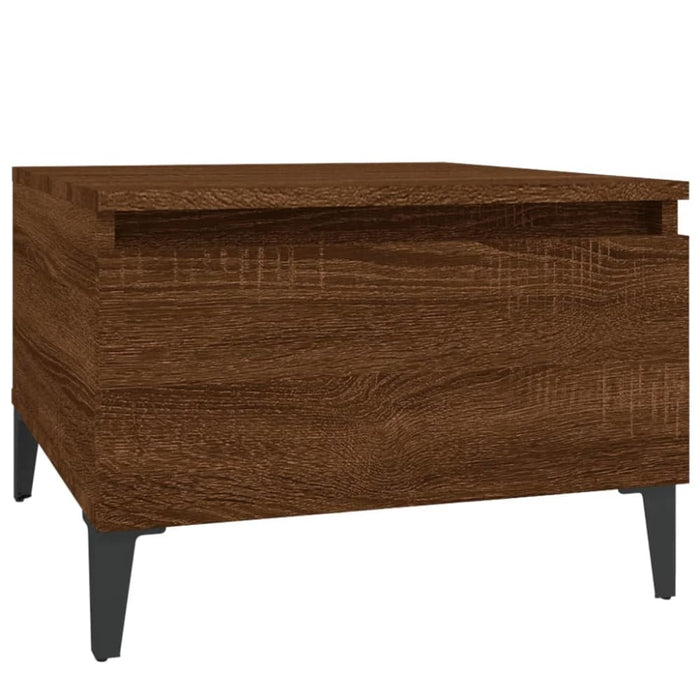 Side Tables 2 Pcs Brown Oak 50x46x35 Cm Engineered Wood