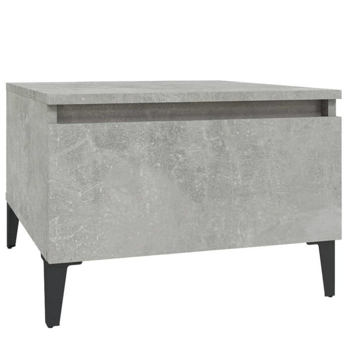 Side Tables 2 Pcs Concrete Grey 50x46x35 Cm Engineered Wood