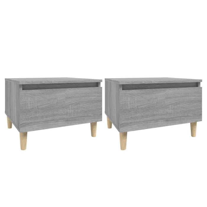 Side Tables 2 Pcs Grey Sonoma 50x46x35 Cm Engineered Wood