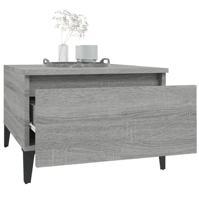 Side Tables 2 Pcs Grey Sonoma 50x46x35 Cm Engineered Wood