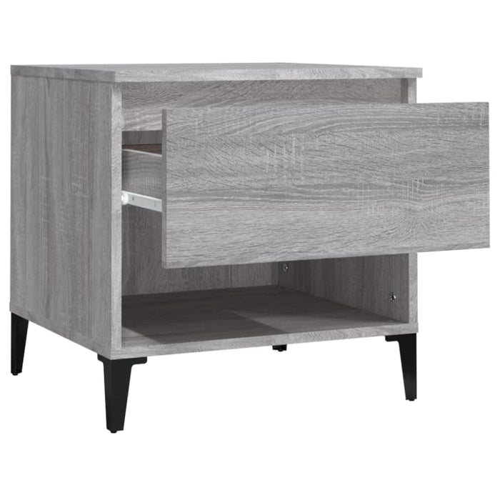 Side Tables 2 Pcs Grey Sonoma 50x46x50 Cm Engineered Wood