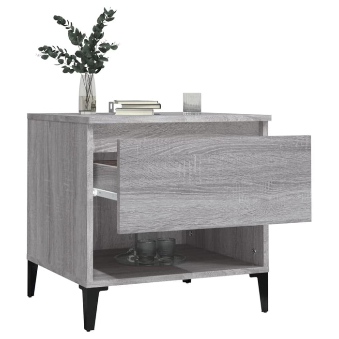 Side Tables 2 Pcs Grey Sonoma 50x46x50 Cm Engineered Wood