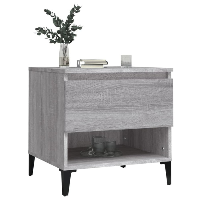 Side Tables 2 Pcs Grey Sonoma 50x46x50 Cm Engineered Wood