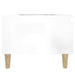 Side Tables 2 Pcs High Gloss White 50x46x35 Cm Engineered