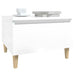 Side Tables 2 Pcs High Gloss White 50x46x35 Cm Engineered