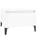 Side Tables 2 Pcs High Gloss White 50x46x35 Cm Engineered