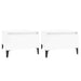 Side Tables 2 Pcs High Gloss White 50x46x35 Cm Engineered