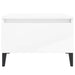 Side Tables 2 Pcs High Gloss White 50x46x35 Cm Engineered