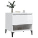 Side Tables 2 Pcs High Gloss White 50x46x50 Cm Engineered