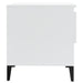 Side Tables 2 Pcs High Gloss White 50x46x50 Cm Engineered