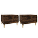Side Tables 2 Pcs Smoked Oak 50x46x35 Cm Engineered Wood