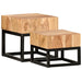 Side Tables 2 Pcs Solid Acacia Wood Xnitpo
