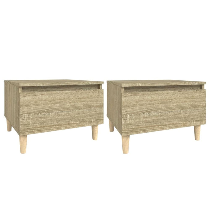 Side Tables 2 Pcs Sonoma Oak 50x46x35 Cm Engineered Wood