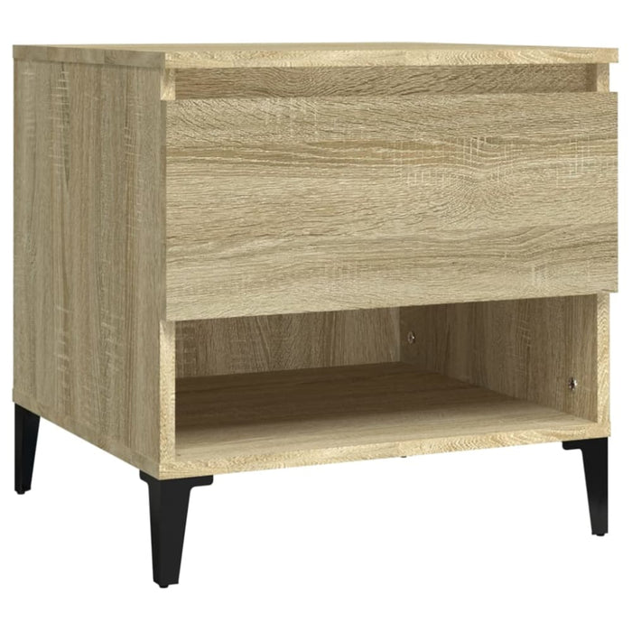 Side Tables 2 Pcs Sonoma Oak 50x46x50 Cm Engineered Wood