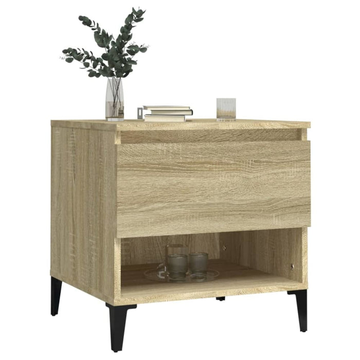 Side Tables 2 Pcs Sonoma Oak 50x46x50 Cm Engineered Wood