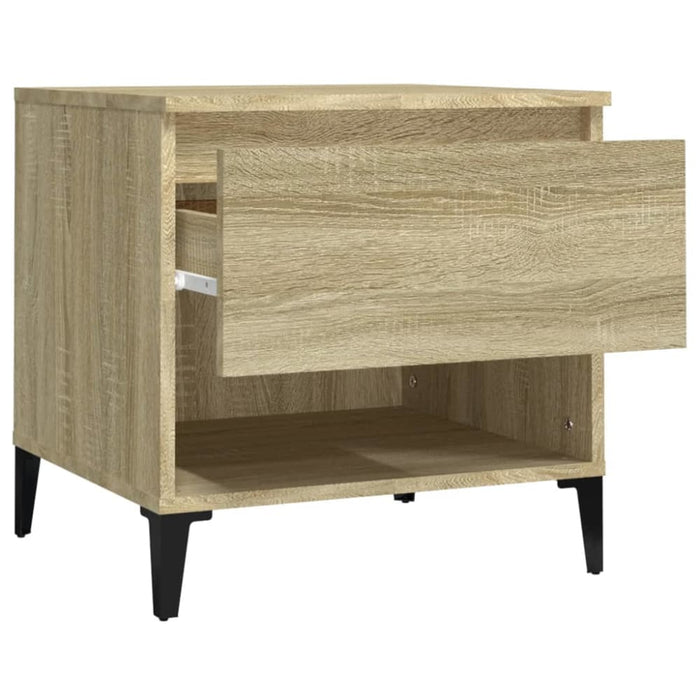 Side Tables 2 Pcs Sonoma Oak 50x46x50 Cm Engineered Wood