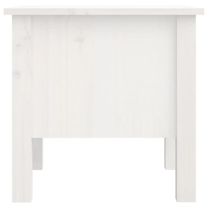 Side Tables 2 Pcs White 40x40x39 Cm Solid Wood Pine Notini