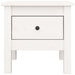 Side Tables 2 Pcs White 40x40x39 Cm Solid Wood Pine Notini