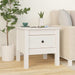 Side Tables 2 Pcs White 40x40x39 Cm Solid Wood Pine Notini