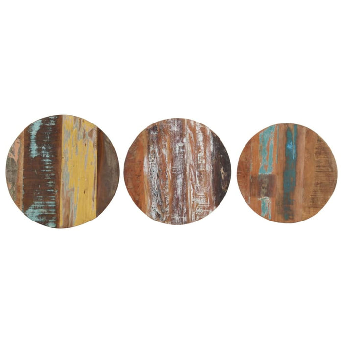 Side Tables 3 Pcs Solid Reclaimed Wood Txblnn