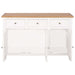 Sideboard 110x33.5x70 Cm Solid Oak Wood Xaioxx