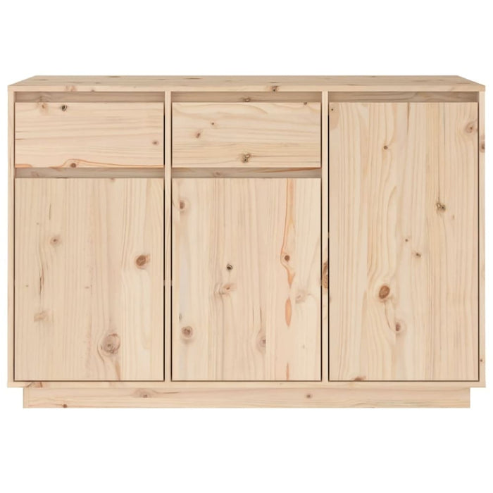 Sideboard 110x34x75 Cm Solid Wood Pine Noatxk