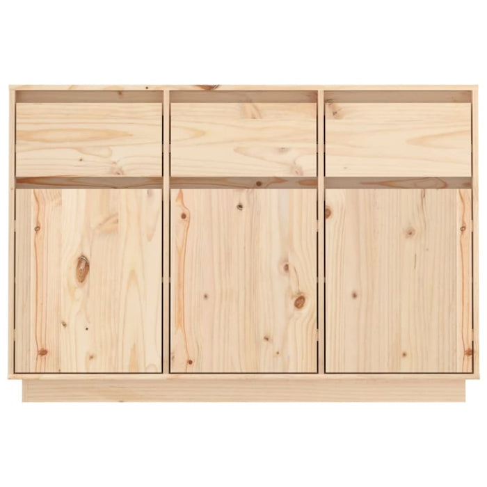 Sideboard 110x34x75 Cm Solid Wood Pine Notnoa