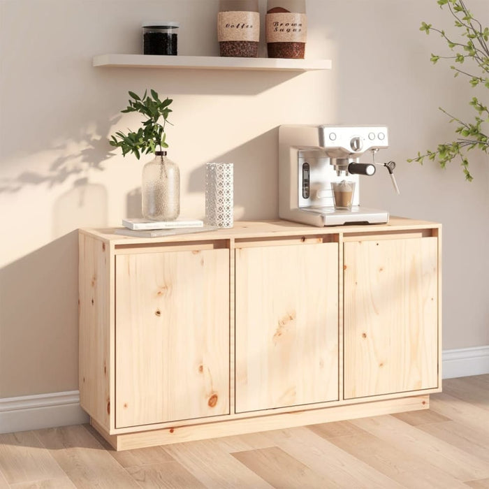 Sideboard 111x34x60 Cm Solid Wood Pine Notnbk