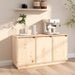 Sideboard 111x34x60 Cm Solid Wood Pine Notnbk