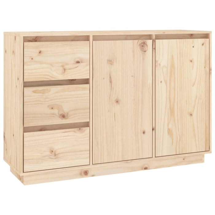 Sideboard 111x34x75 Cm Solid Wood Pine Notnba