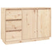 Sideboard 111x34x75 Cm Solid Wood Pine Notnba