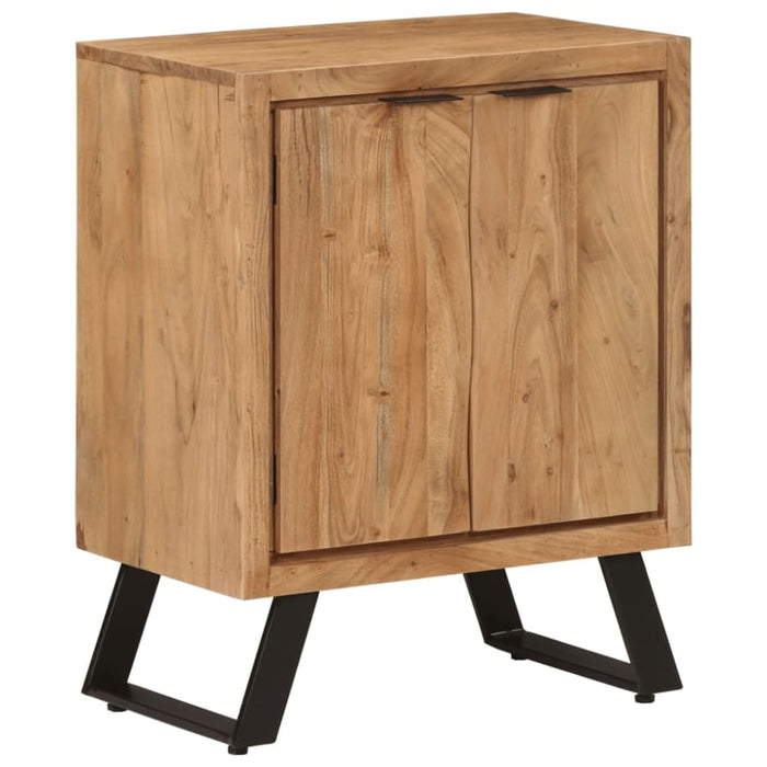 Sideboard With 2 Doors 55x36x72 Cm Solid Wood Acacia Tpxblo