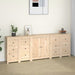 Sideboard 230x35x80 Cm Solid Wood Pine Tooabna