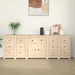 Sideboard 230x35x80 Cm Solid Wood Pine Tooabnk