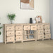 Sideboard 230x35x80 Cm Solid Wood Pine Tooabnk