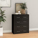 Sideboard With 4 Drawers 60x30.5x71 Cm Black Taxpii