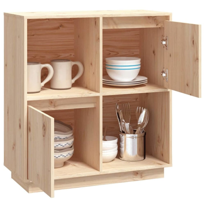 Sideboard 74x35x80cm Solid Wood Pine Noatak