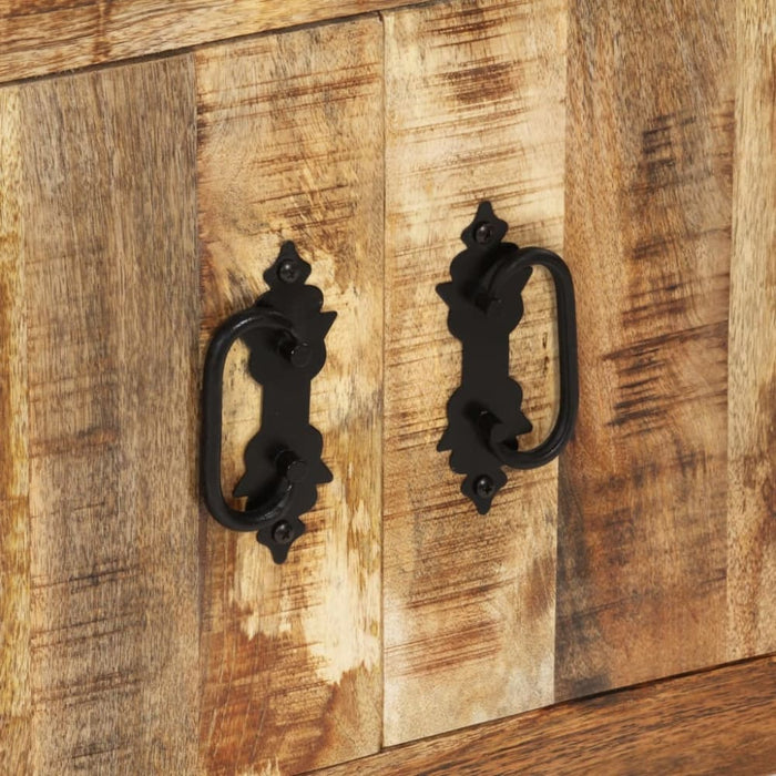Sideboard 80x30x65 Cm Solid Rough Wood Mango Tpolnk