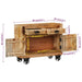 Sideboard 80x30x65 Cm Solid Rough Wood Mango Tpolnk