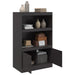 Sideboard Black 67x39x107 Cm Steel Naolli
