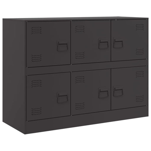 Sideboard Black 99x39x73 Cm Steel Naoikt