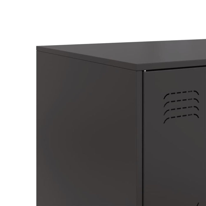 Sideboard Black 99x39x73 Cm Steel Naoikt