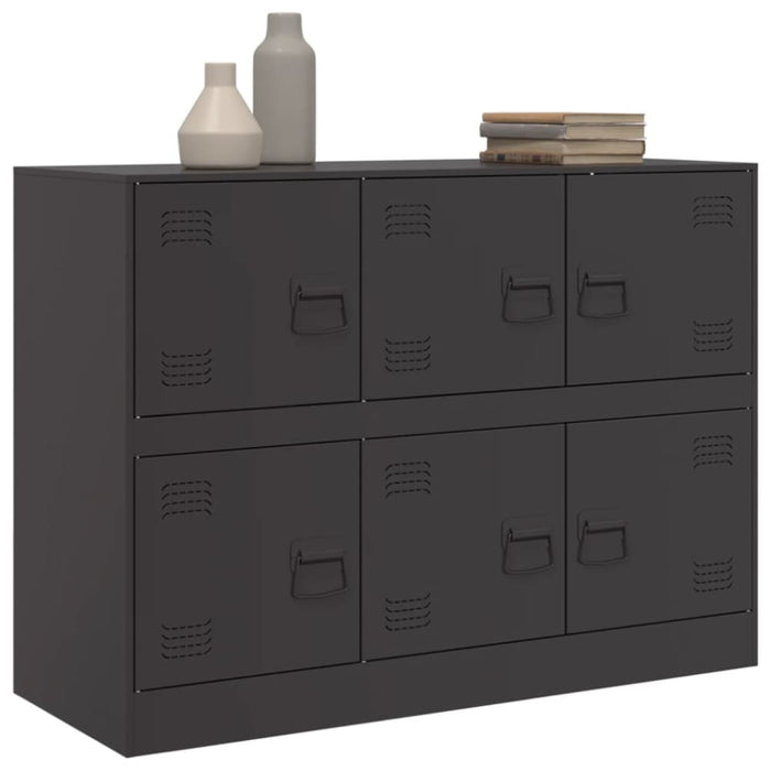 Sideboard Black 99x39x73 Cm Steel Naoikt