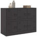 Sideboard Black 99x39x73 Cm Steel Naoikt