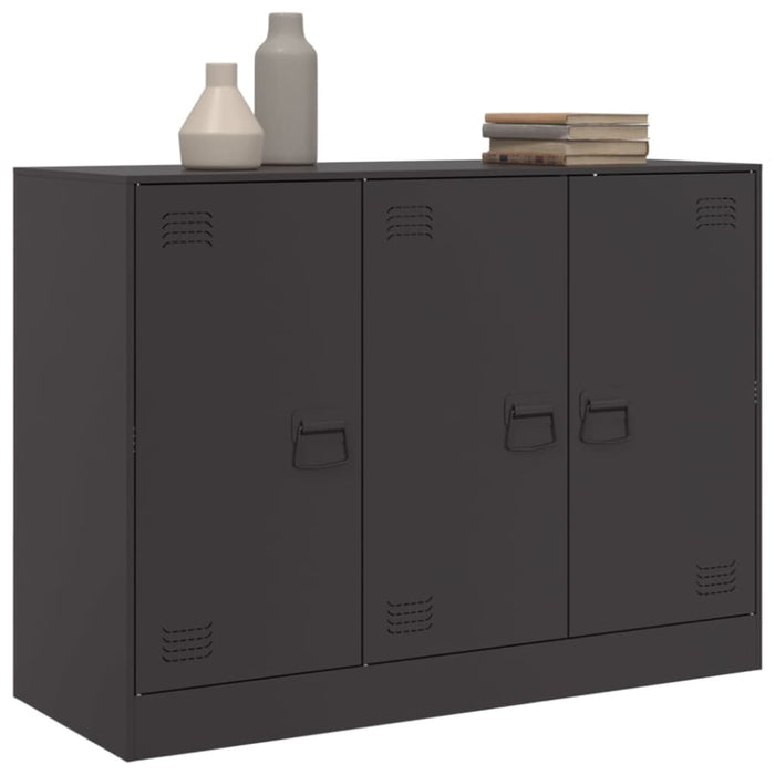 Sideboard Black 99x39x73 Cm Steel Naoixo